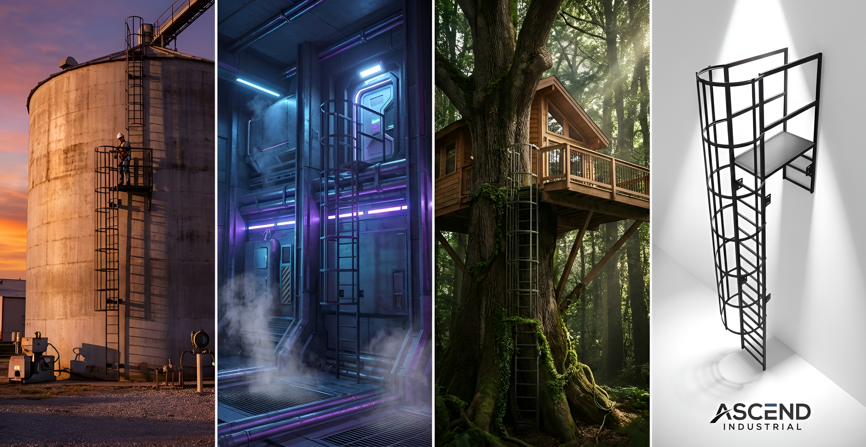 Ascend Industrial – cage ladders, access platforms